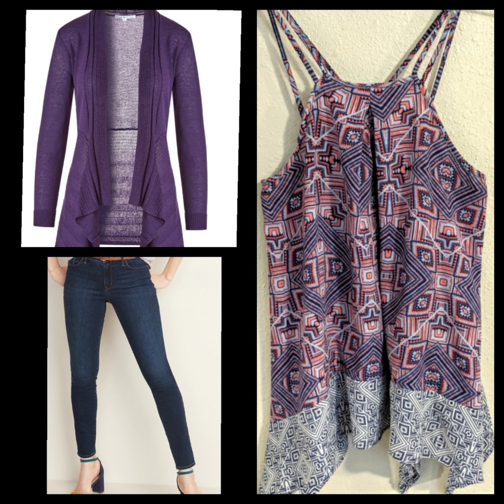 Purple pattern top